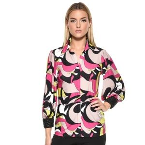 Julian Chang Pina Delight Women's Blouse Size Small Retail $175